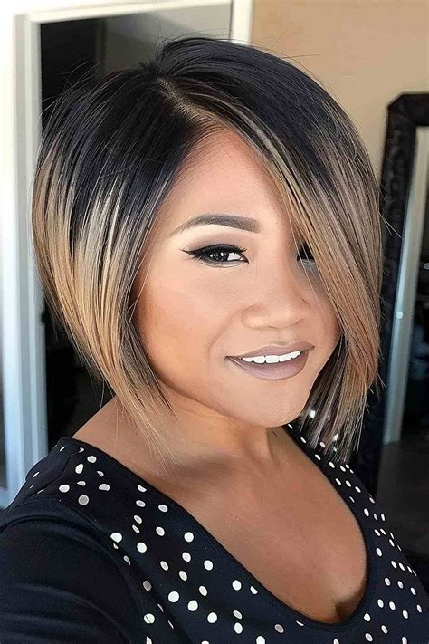 5. Asymmetrical Layered Bob. This asymmetrical bob hairstyle with bangs has choppily layered hair instead of just the bangs. You can have straight or wavy hair. Better still, go for slightly curled …